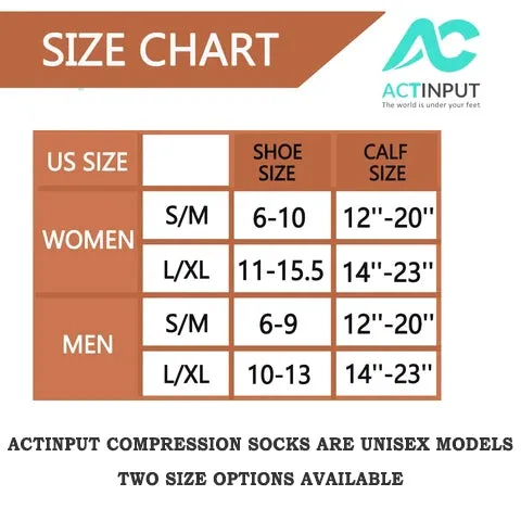 1-Pair Cool Compression Socks ( 20-30MMHG) | Actinput