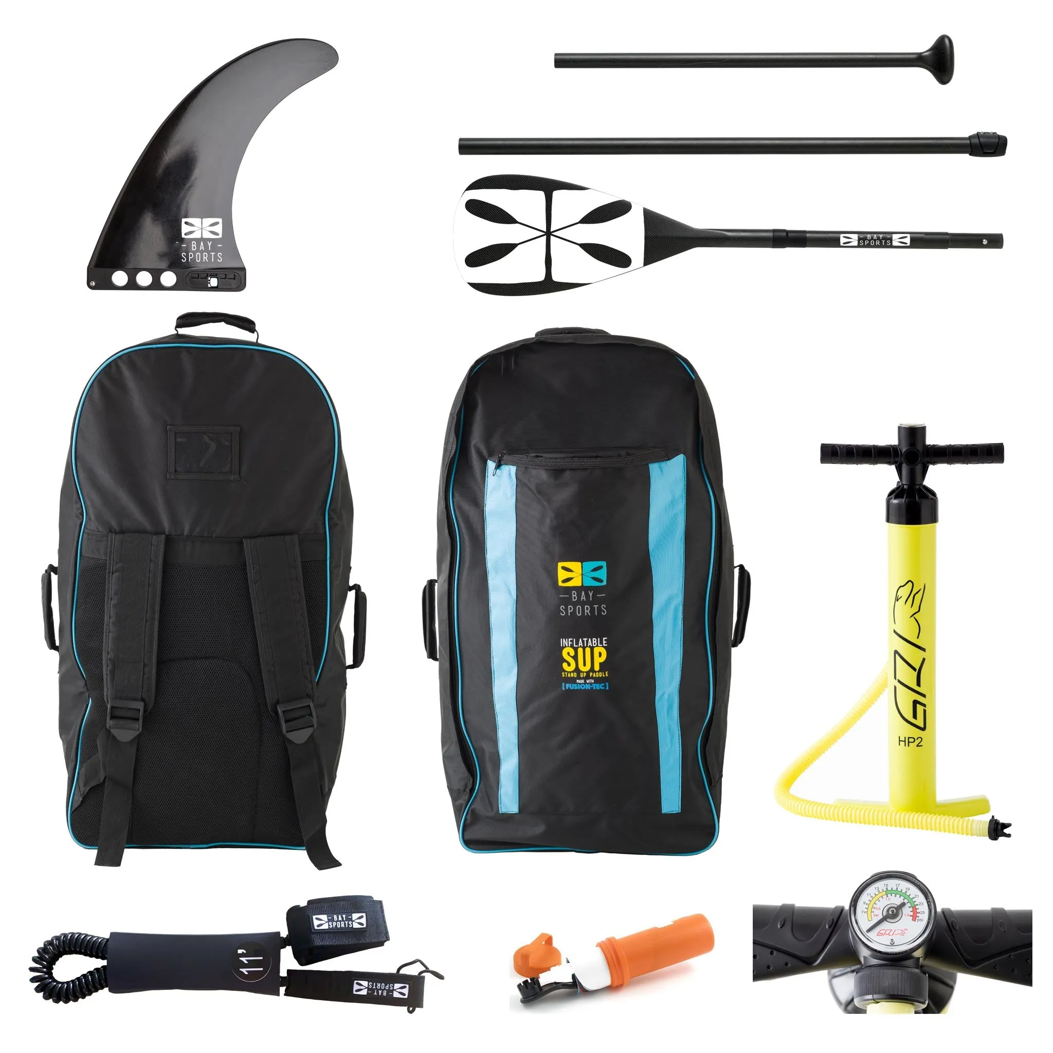 10'8" Seek (BasiX Series) - Inflatable Stand Up Paddle Board Package