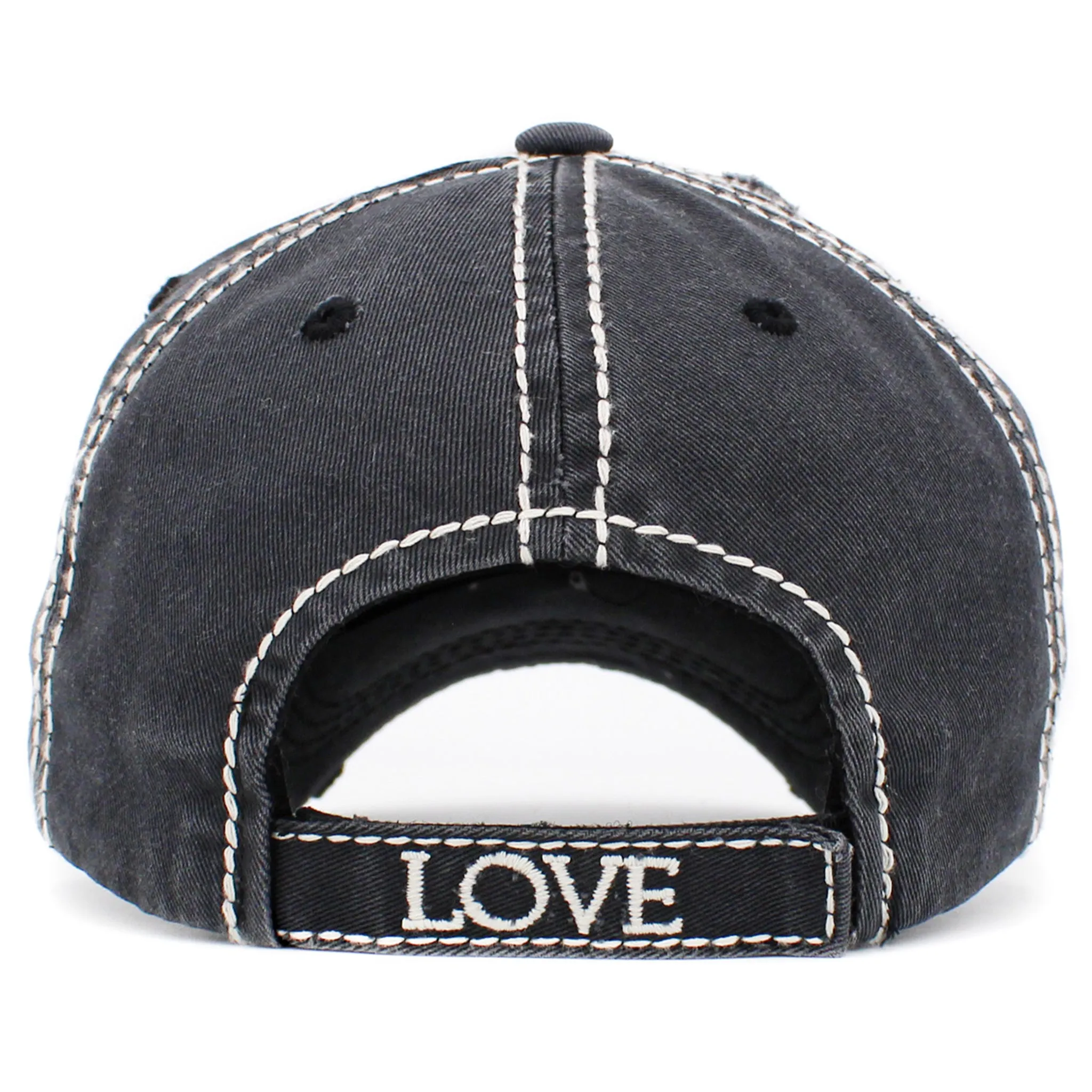 1401 - Love God Love People Hat - Black