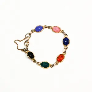 1960's Colorful Scarab Bracelet