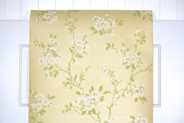 1960s Floral Vintage Wallpaper