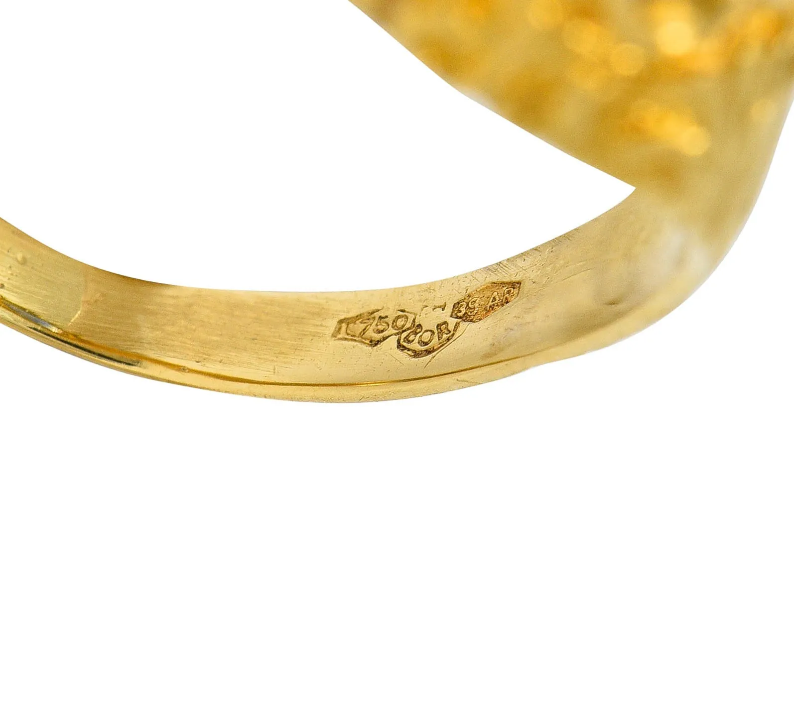 1962 Italian 1.50 CTW Sapphire 18 Karat Gold Gemstone Ring