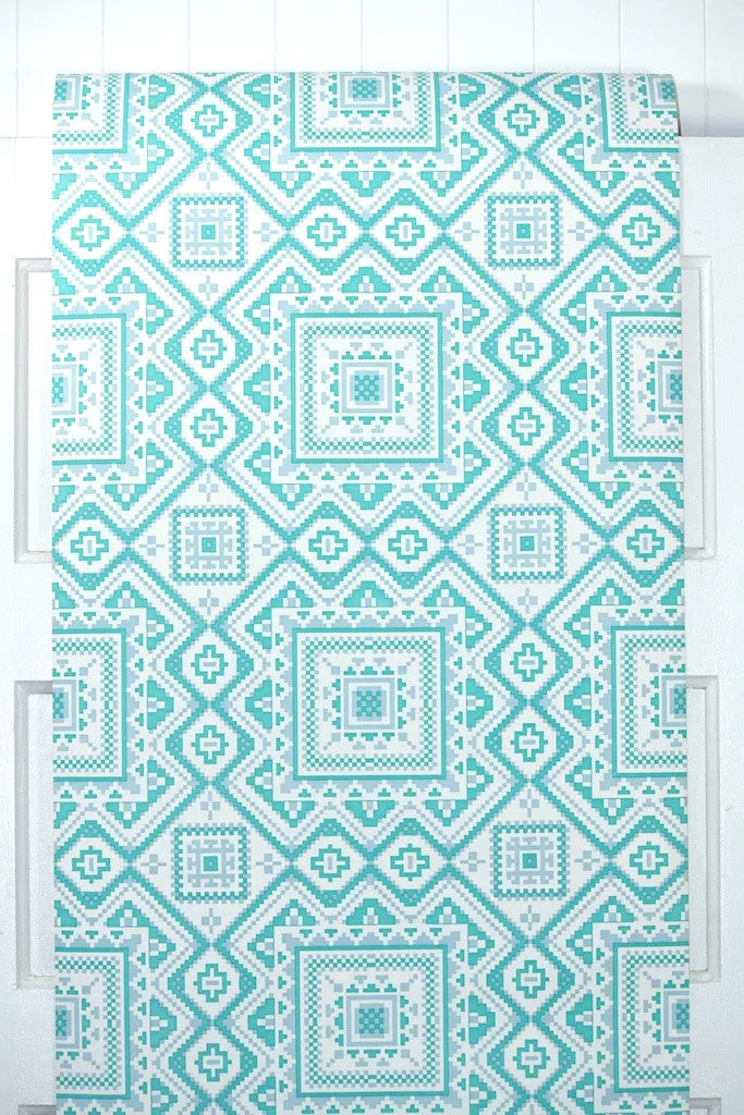 1970s Geometric Vintage Wallpaper