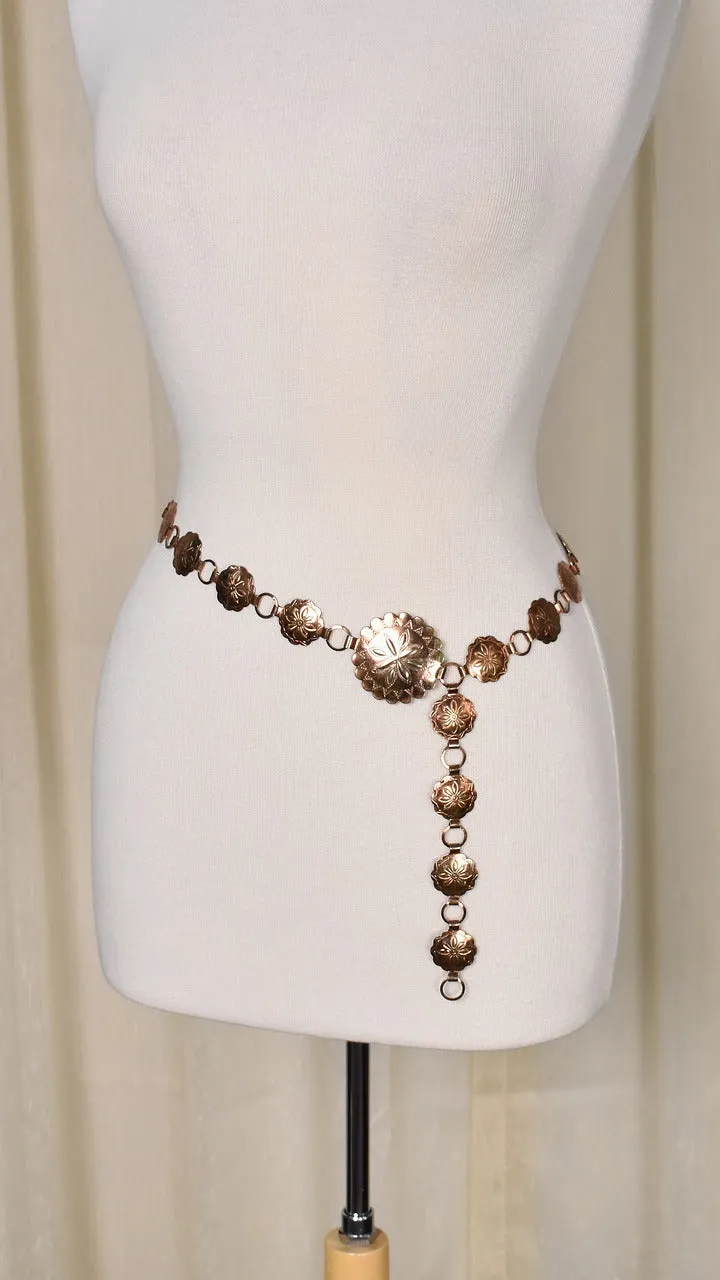 1980s Copper Concho Style Belt