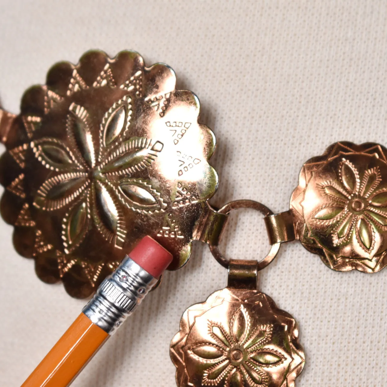1980s Copper Concho Style Belt