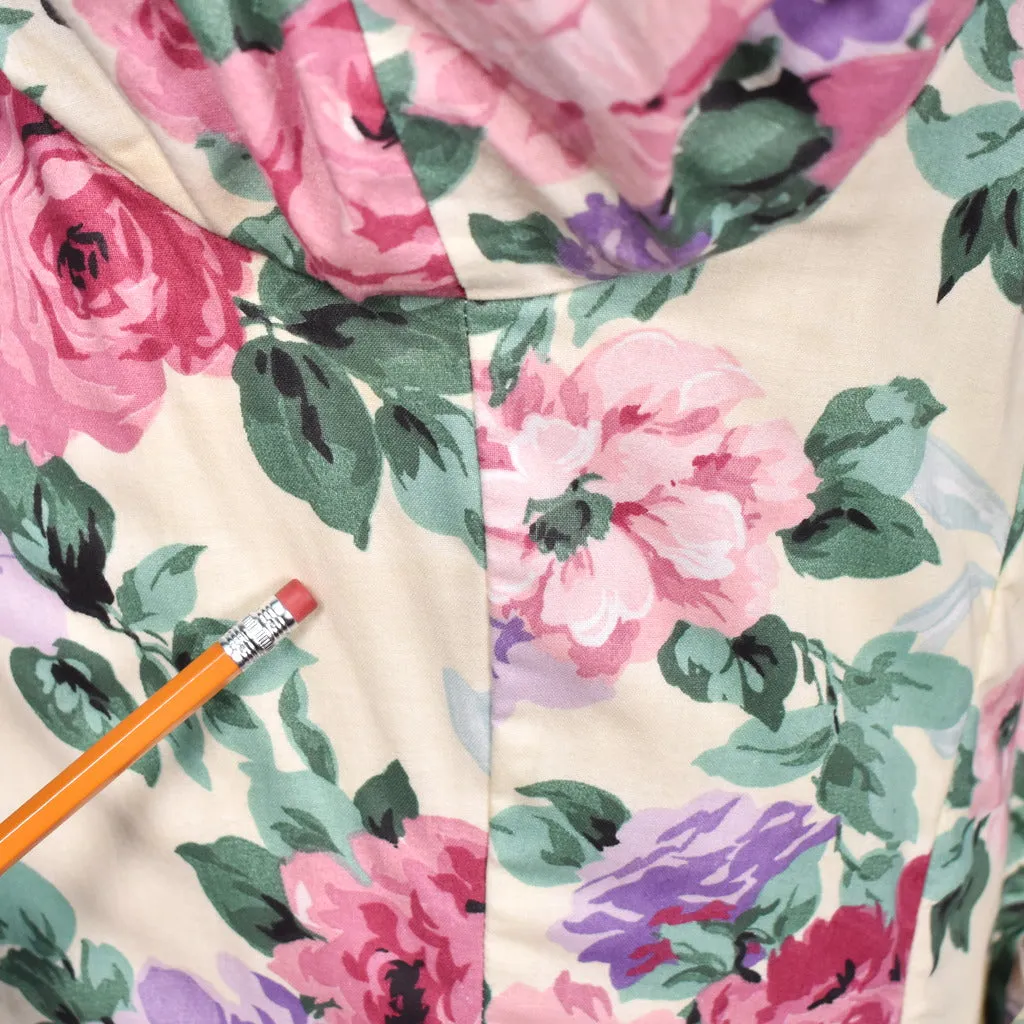 1990s Floral McClintock Dress