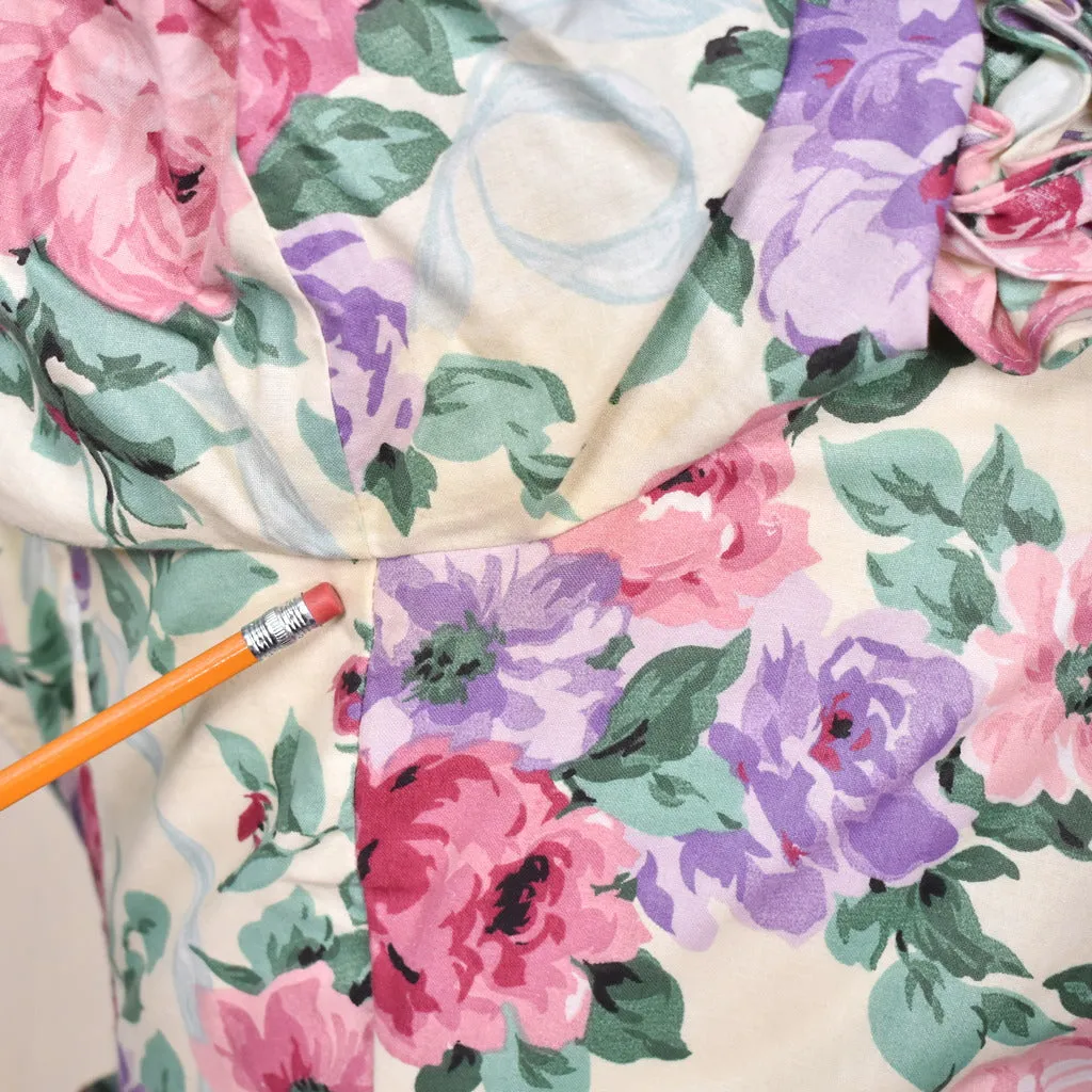 1990s Floral McClintock Dress