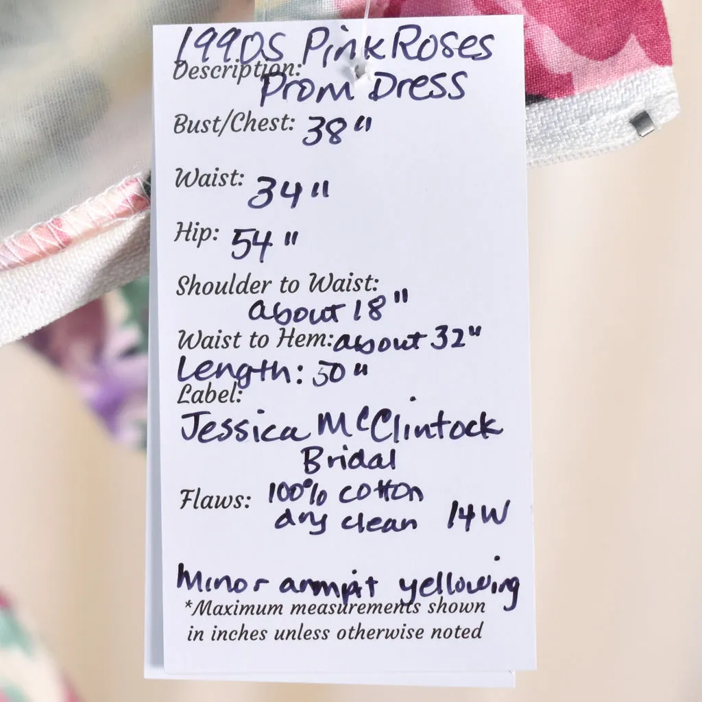 1990s Floral McClintock Dress