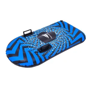 38" Inflatable Black and Blue Ride-on Pool Float Or Snow Tube