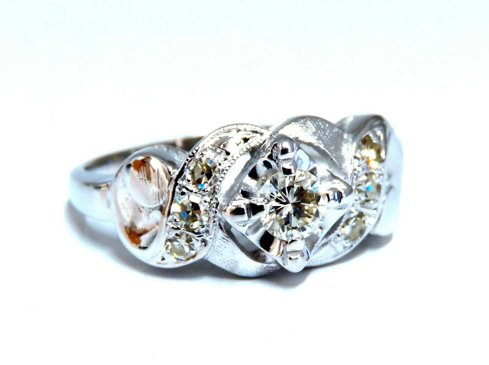 .45ct Vintage Revival Natural Diamonds Ring 14 Karat