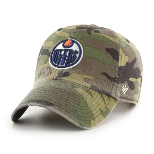 47 Brand NHL Camo Clean Up Adjustable Hat - Edmonton Oilers