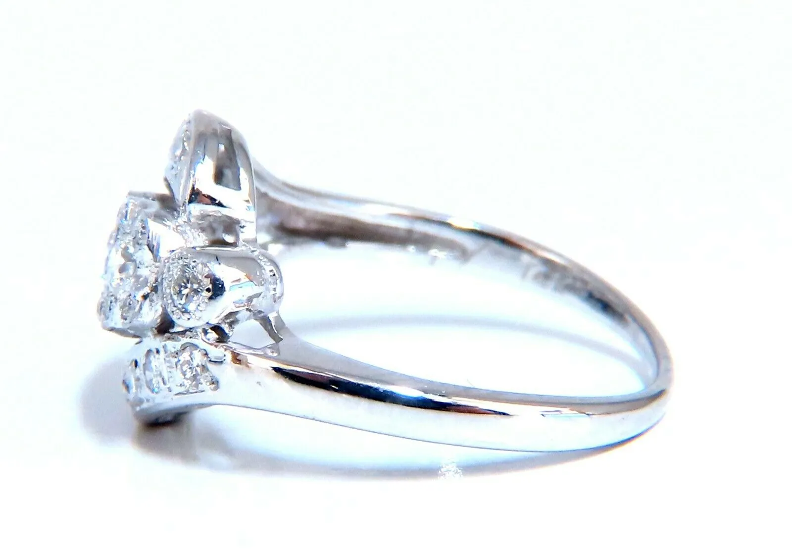.54ct Natural Diamonds American Regency Revival Deco Ring 14kt