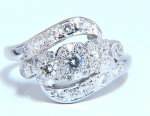 .54ct Natural Diamonds American Regency Revival Deco Ring 14kt