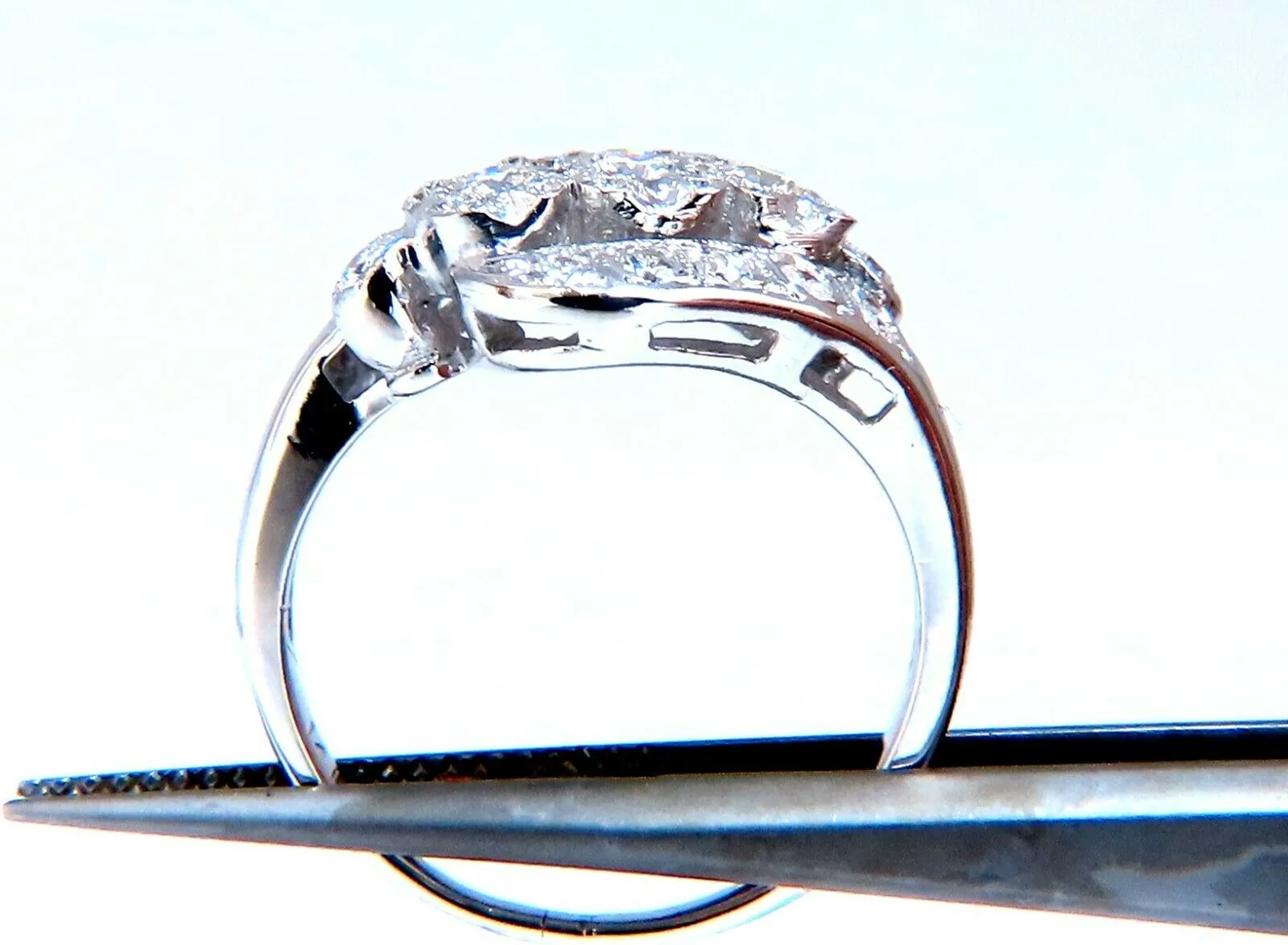.54ct Natural Diamonds American Regency Revival Deco Ring 14kt