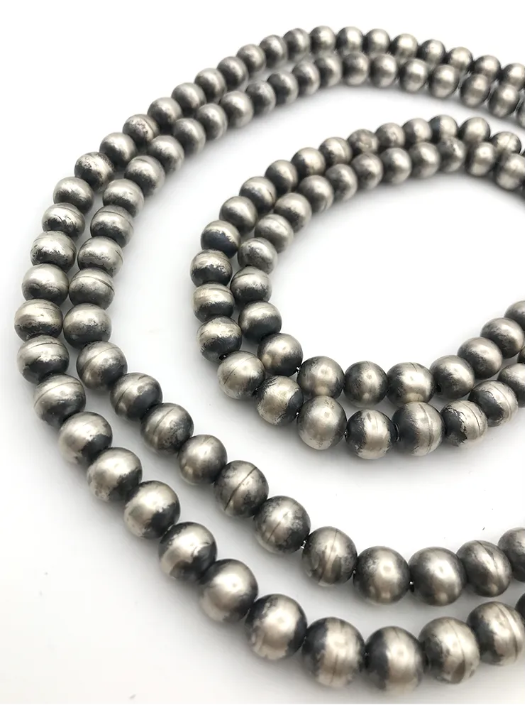 60" 11mm Navajo Pearl Necklace
