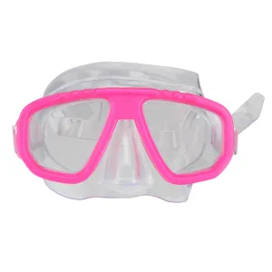 6.75" Vibrant Pink and Clear Recreational Swim Mask for
