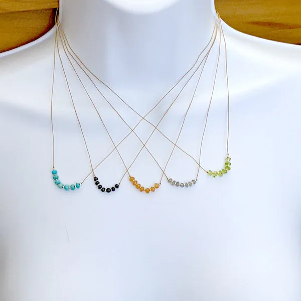 7 Stone Turquoise Necklace