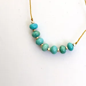 7 Stone Turquoise Necklace