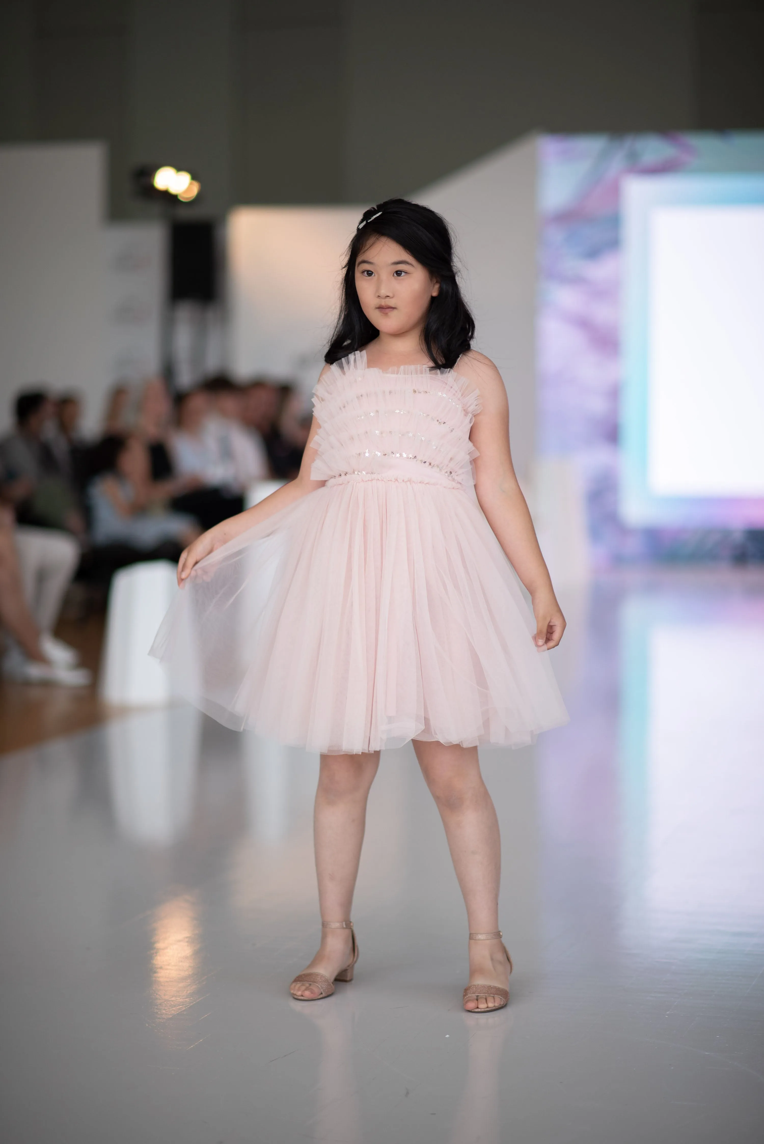 [8/9y] Tutu Du Monde Pink Adjustable Strap Tulle Dress