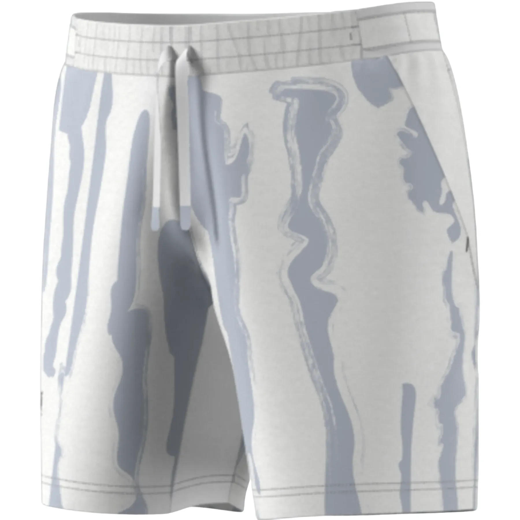 Adidas Tennis New York Graphic Shorts - White/Halo Silver