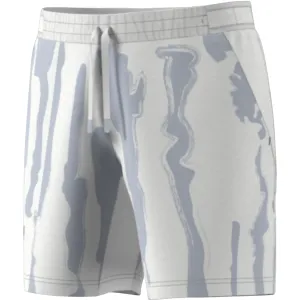 Adidas Tennis New York Graphic Shorts - White/Halo Silver