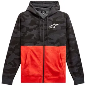 ALPINESTARS CAMO BLOCK ZIP-UP HOODED SWEATSHIRT