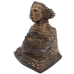 American Rookwood Pottery Matte Brown Glaze Sphinx Bookend