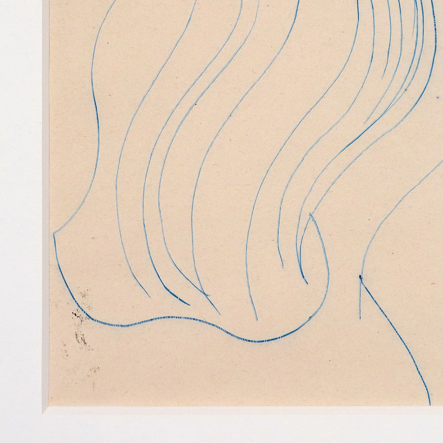 ANDY WARHOL "PORTRAIT OF A LADY 2" DRAWING, 1955