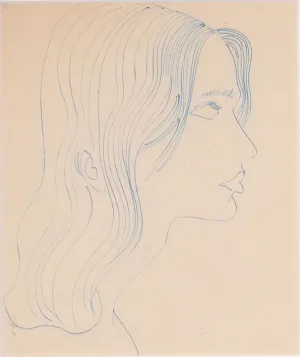 ANDY WARHOL "PORTRAIT OF A LADY 2" DRAWING, 1955