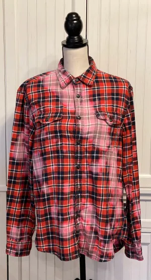 Angie Distressed Flannel ~ Unisex Size Medium