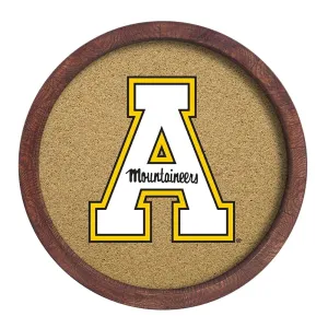 Appalachian State Mountaineers: "Faux" Barrel Framed Cork Board