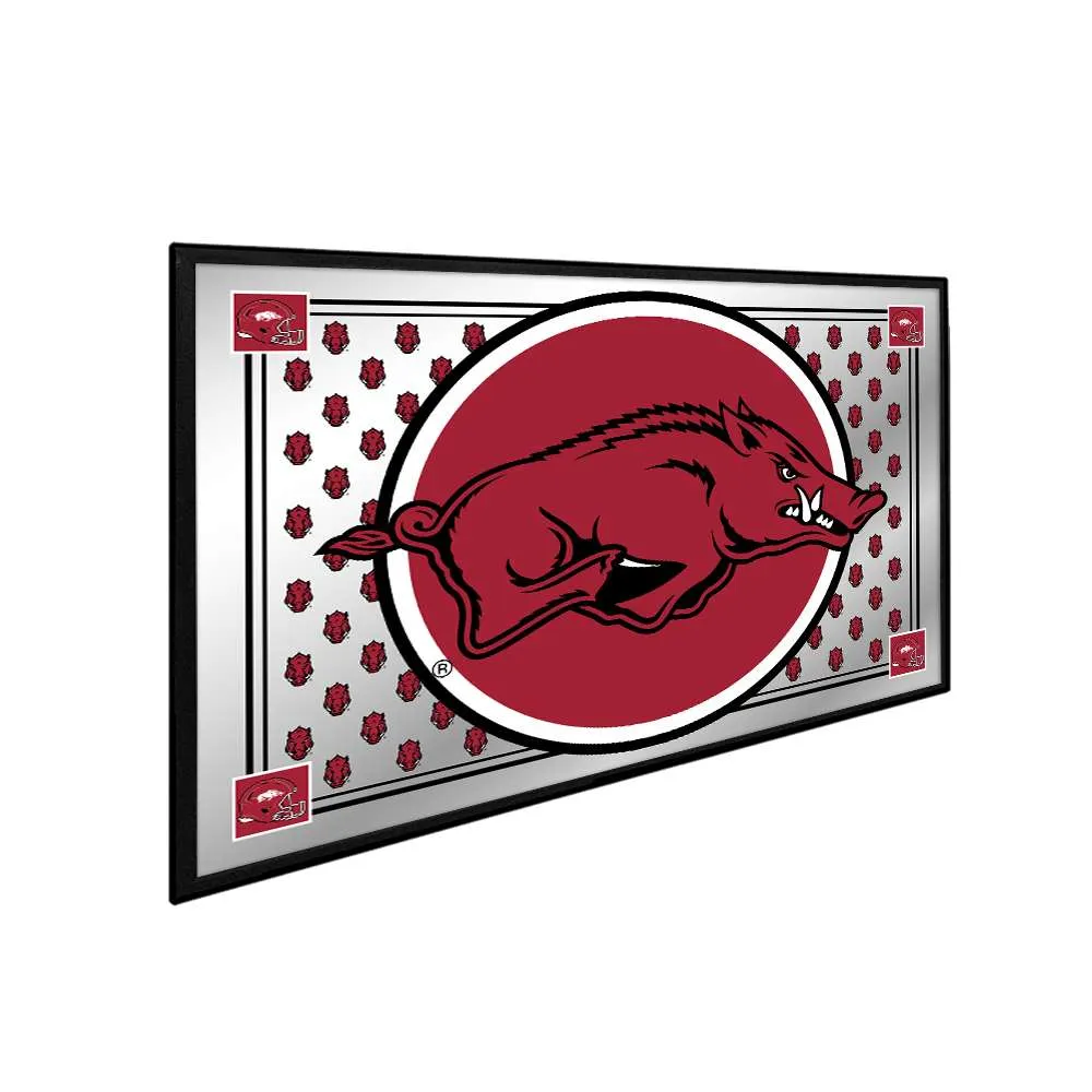 Arkansas Razorbacks: Mascot, Team Spirit Framed Mirrored Wall Sign