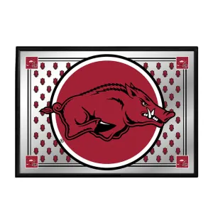 Arkansas Razorbacks: Mascot, Team Spirit Framed Mirrored Wall Sign