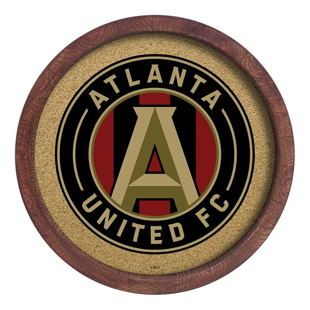 Atlanta United: "Faux" Barrel Framed Cork Board