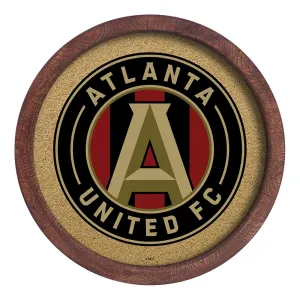 Atlanta United: "Faux" Barrel Framed Cork Board