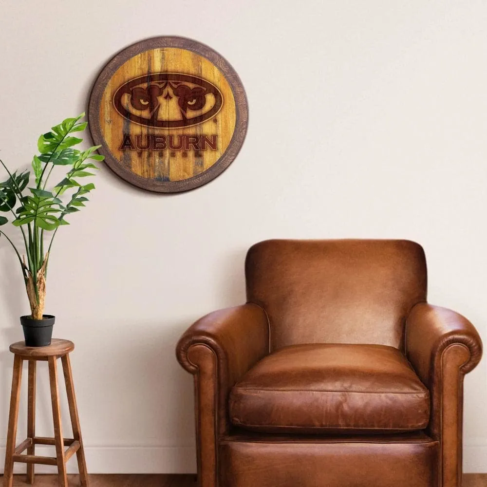 Auburn Tigers: Branded "Faux" Barrel Top Sign