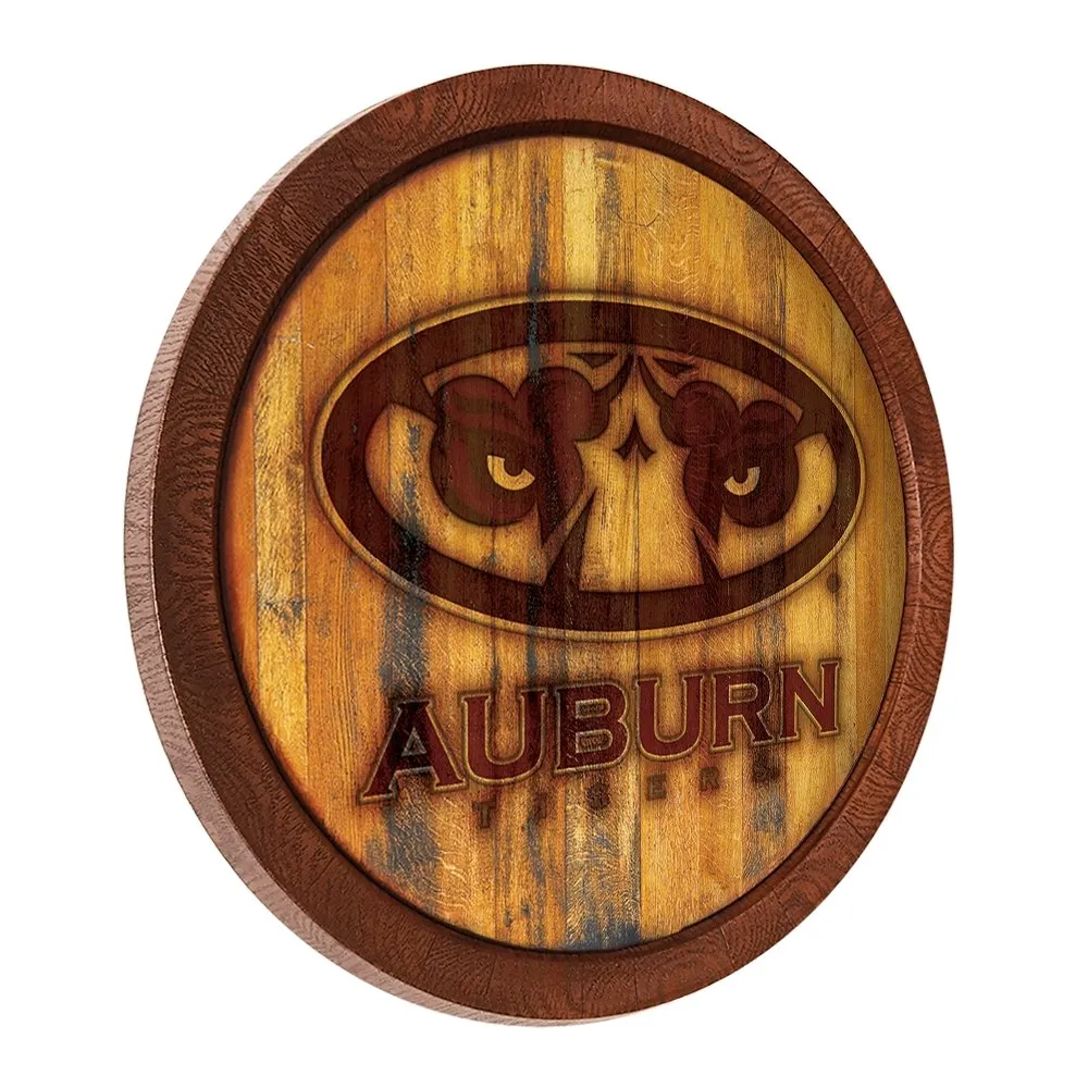 Auburn Tigers: Branded "Faux" Barrel Top Sign