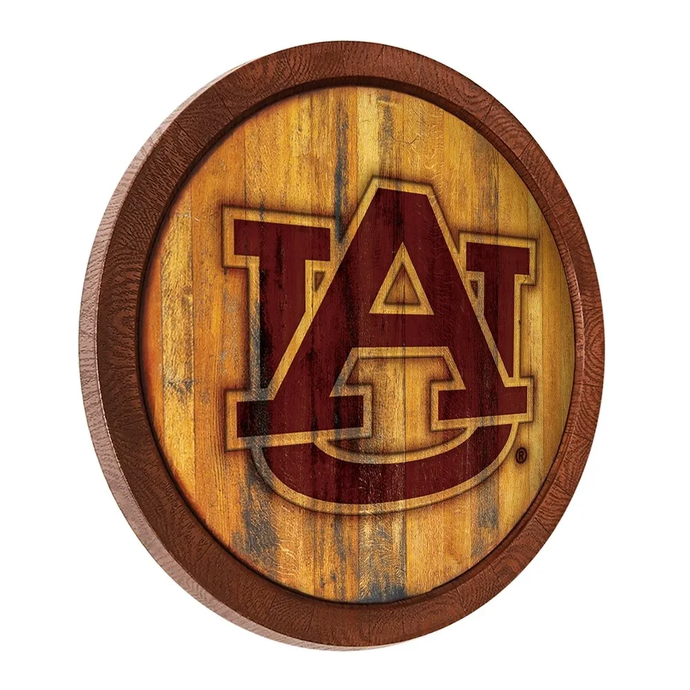Auburn Tigers: Branded "Faux" Barrel Top Sign
