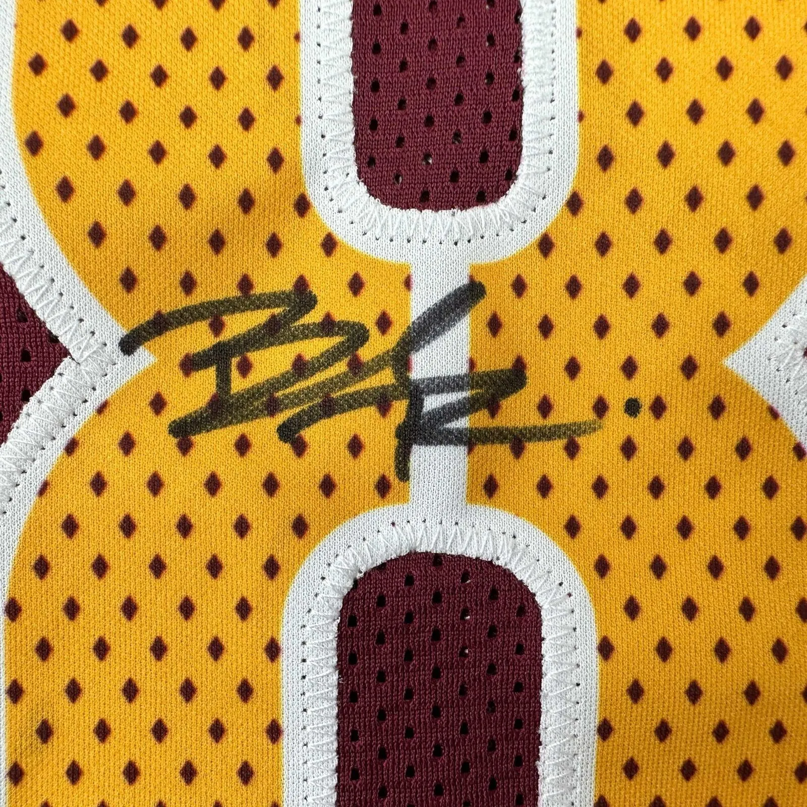 Autographed/Signed Brian Robinson Jr. Washington Burgundy Jersey PSA/DNA COA