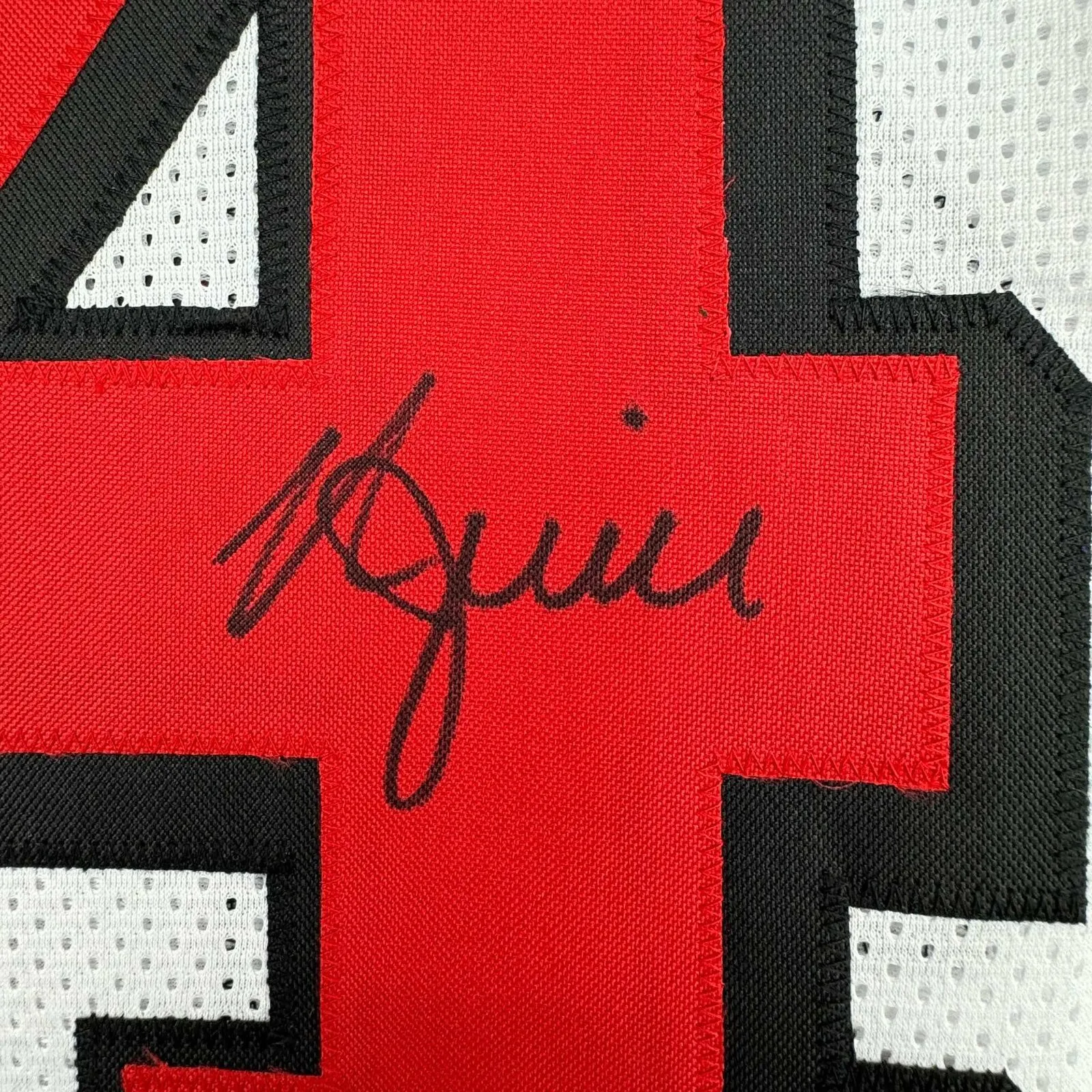 Autographed/Signed Kyle Juszczyk San Francisco White Alternate Jersey BAS COA