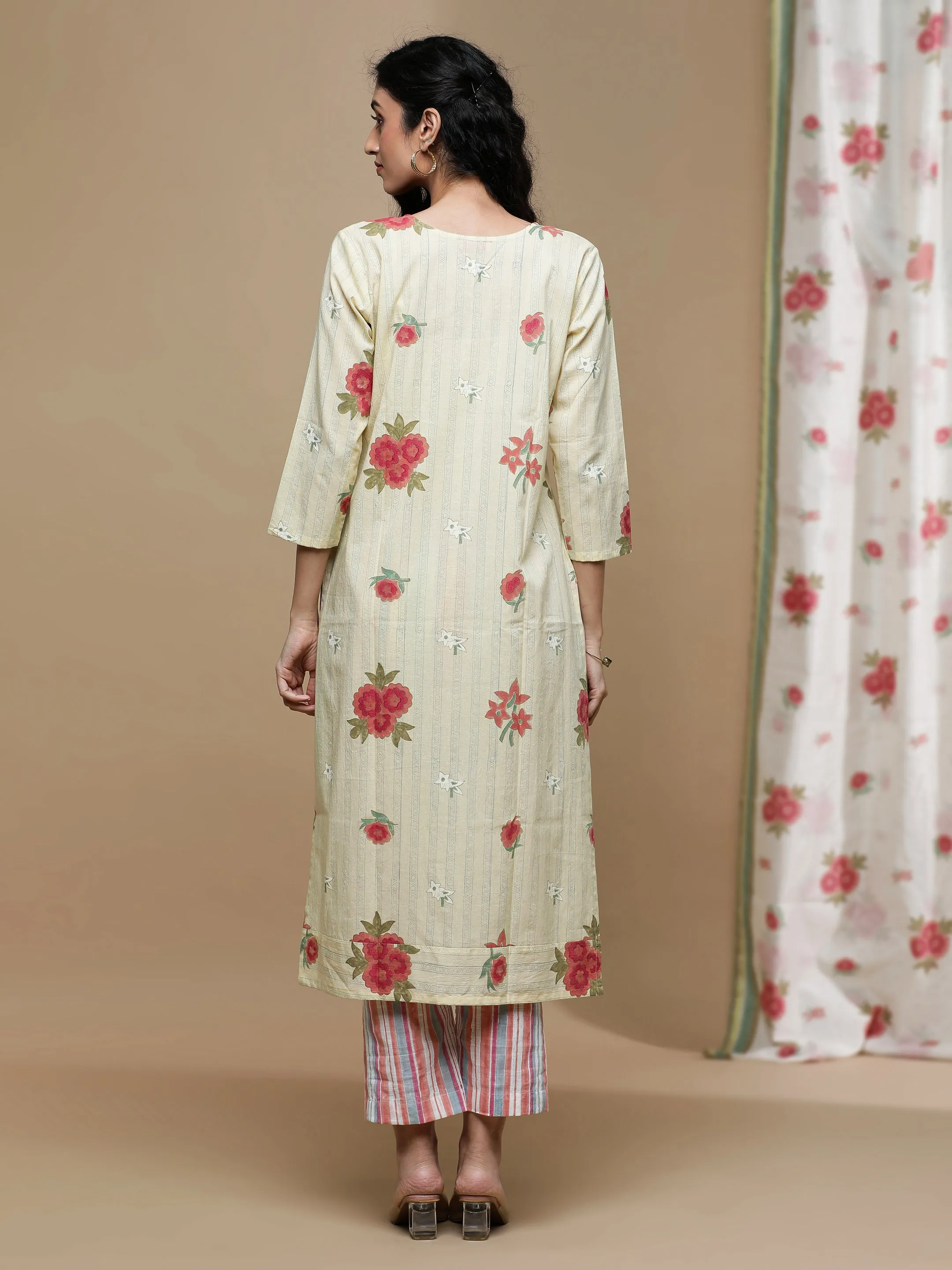 Bageecha Corn Yellow Kurta