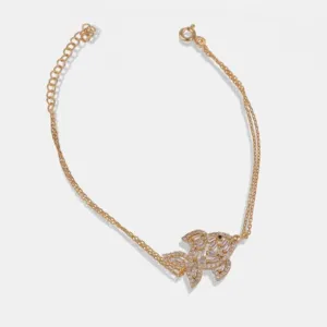 Baguette Zircon Fish Bracelet