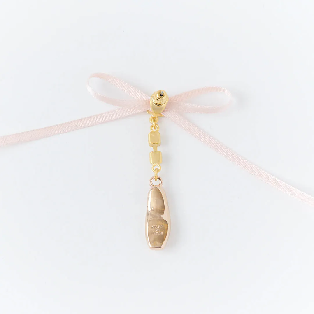 Ballerina Pointe Shoes Pierced Earrings (Pair)【Japan Jewelry】