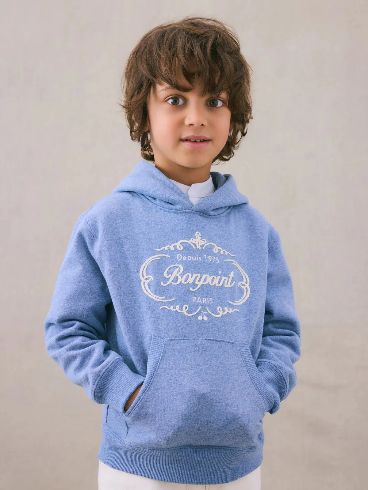 Barack ocean blue cotton sweatshirt