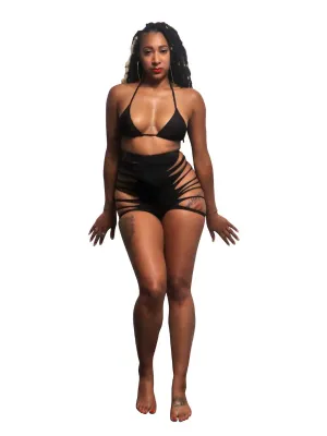 Bare in Bali- High wasted two piece bathing suit