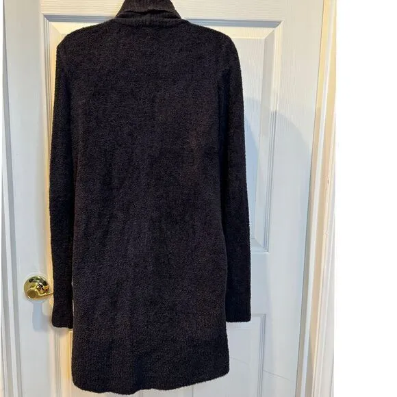 Barefoot Dreams Black Cozy Open Front Cardigan Sweater XS/S Loungewear‎
