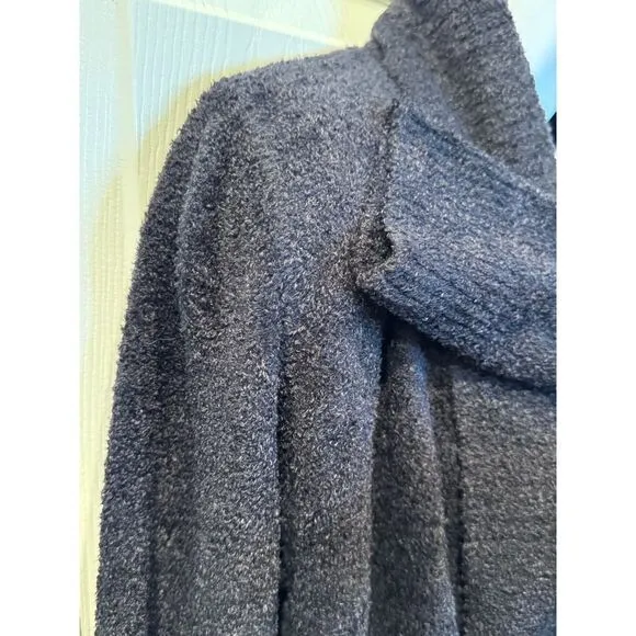 Barefoot Dreams Black Cozy Open Front Cardigan Sweater XS/S Loungewear‎