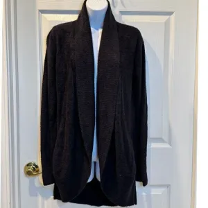Barefoot Dreams Black Cozy Open Front Cardigan Sweater XS/S Loungewear‎