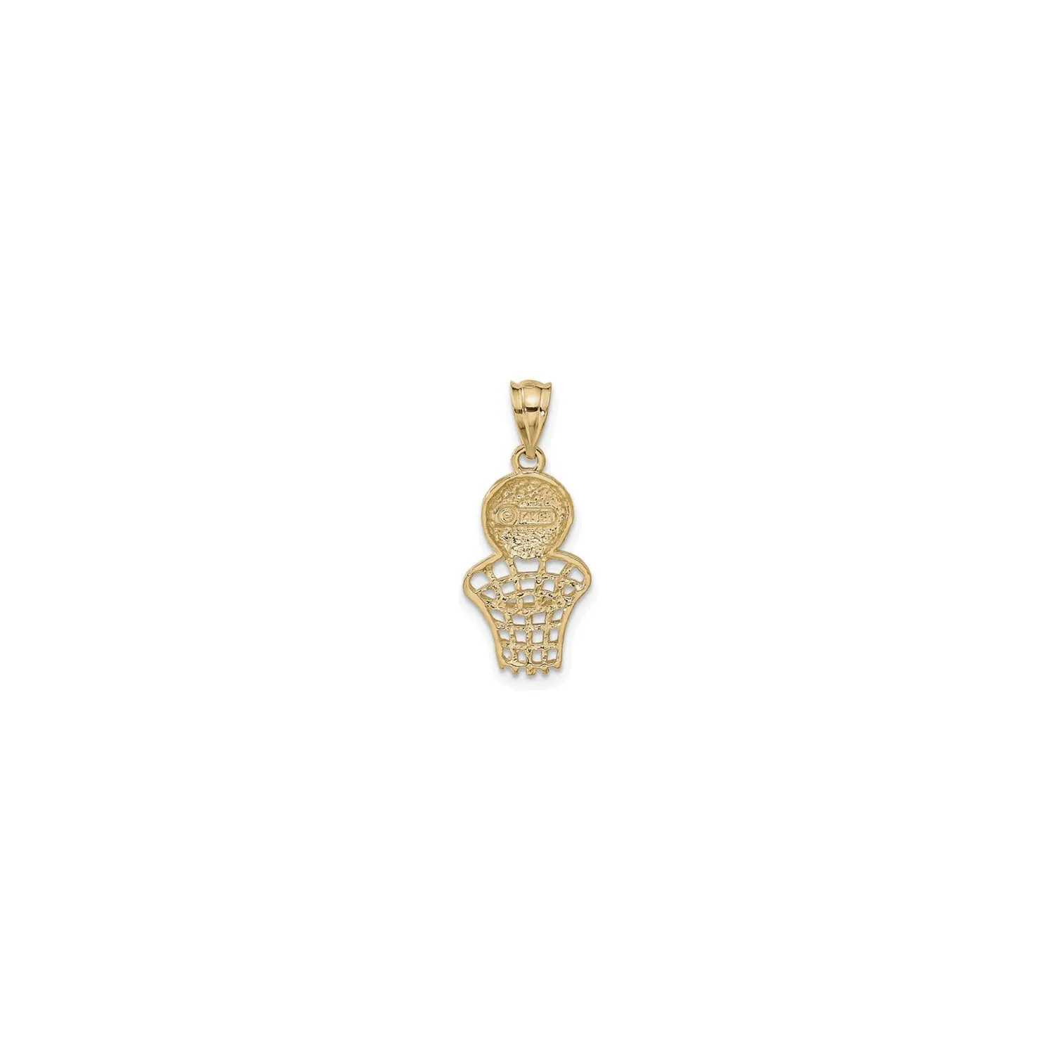 Basketball and Net Pendant (14K)