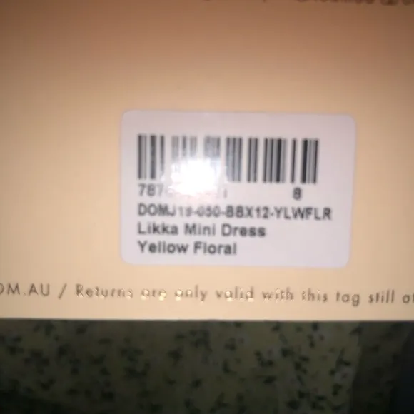 Beginning Boutique Yellow Floral Mini Dress